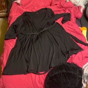 Dressy low cut torrid dress with waist strap